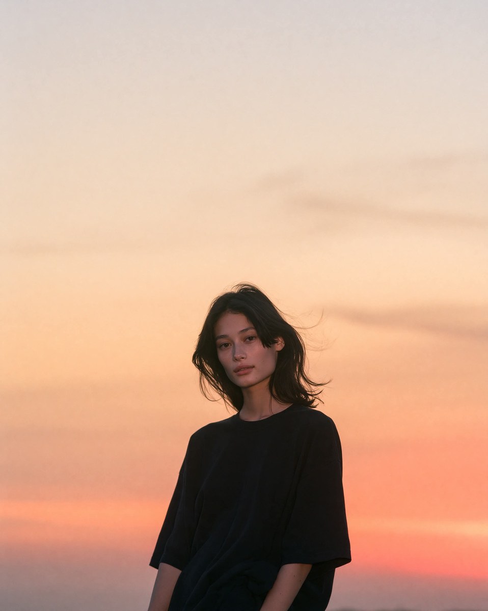 Sunset Sky Cinematic Fashion Portrait output 5