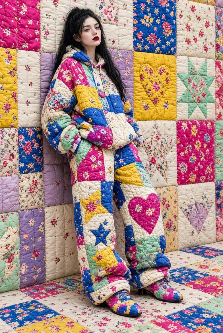 Quilted Couture Fashion Look output 7
