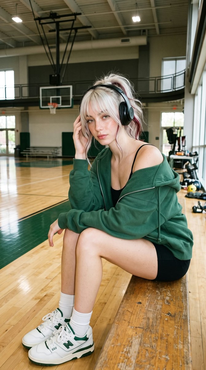 Candid Sporty Portrait at an Indoor Basketball Court output 2