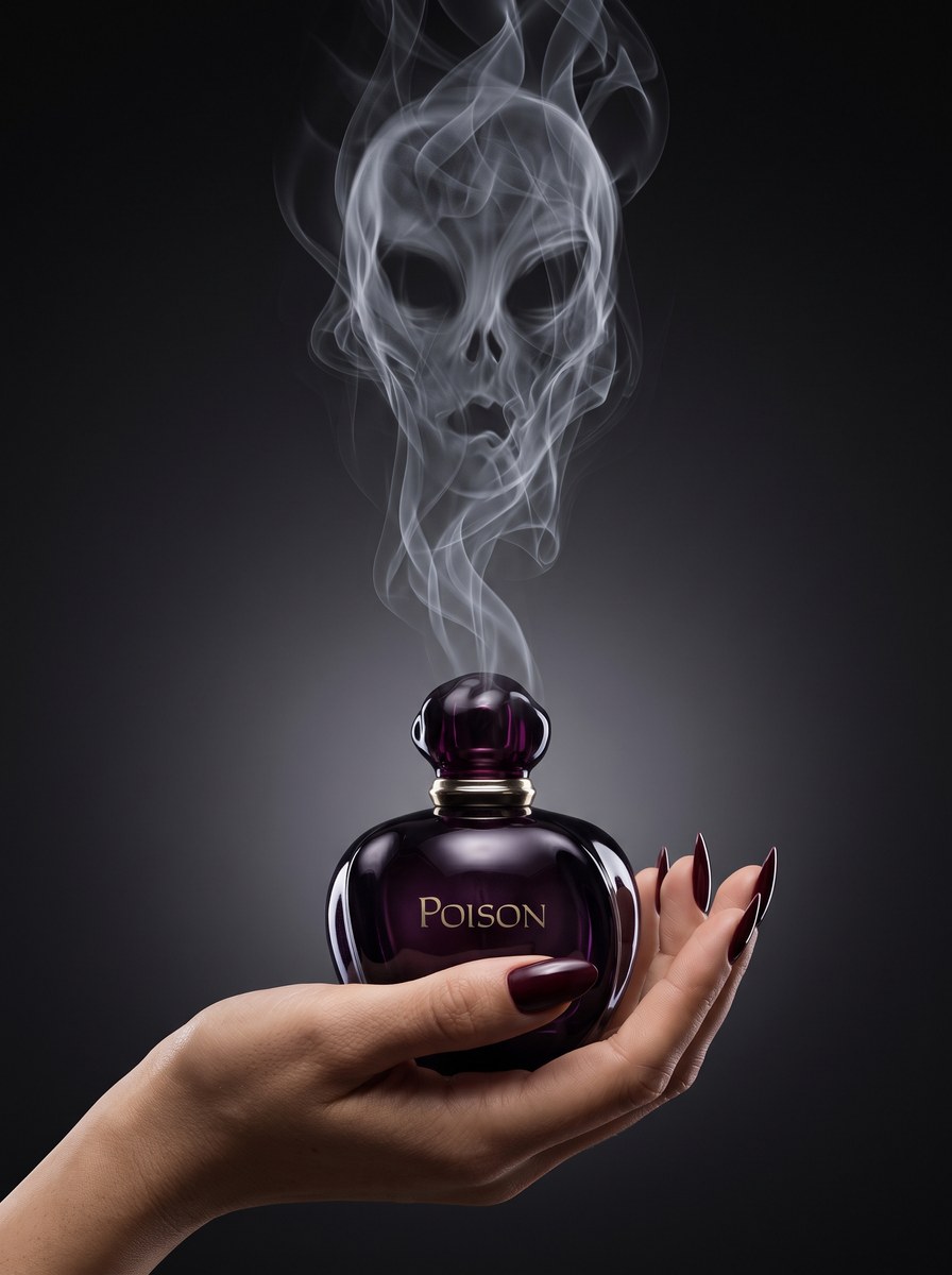 Photorealistic Halloween Product Ad with a Smoke Ghost output 2