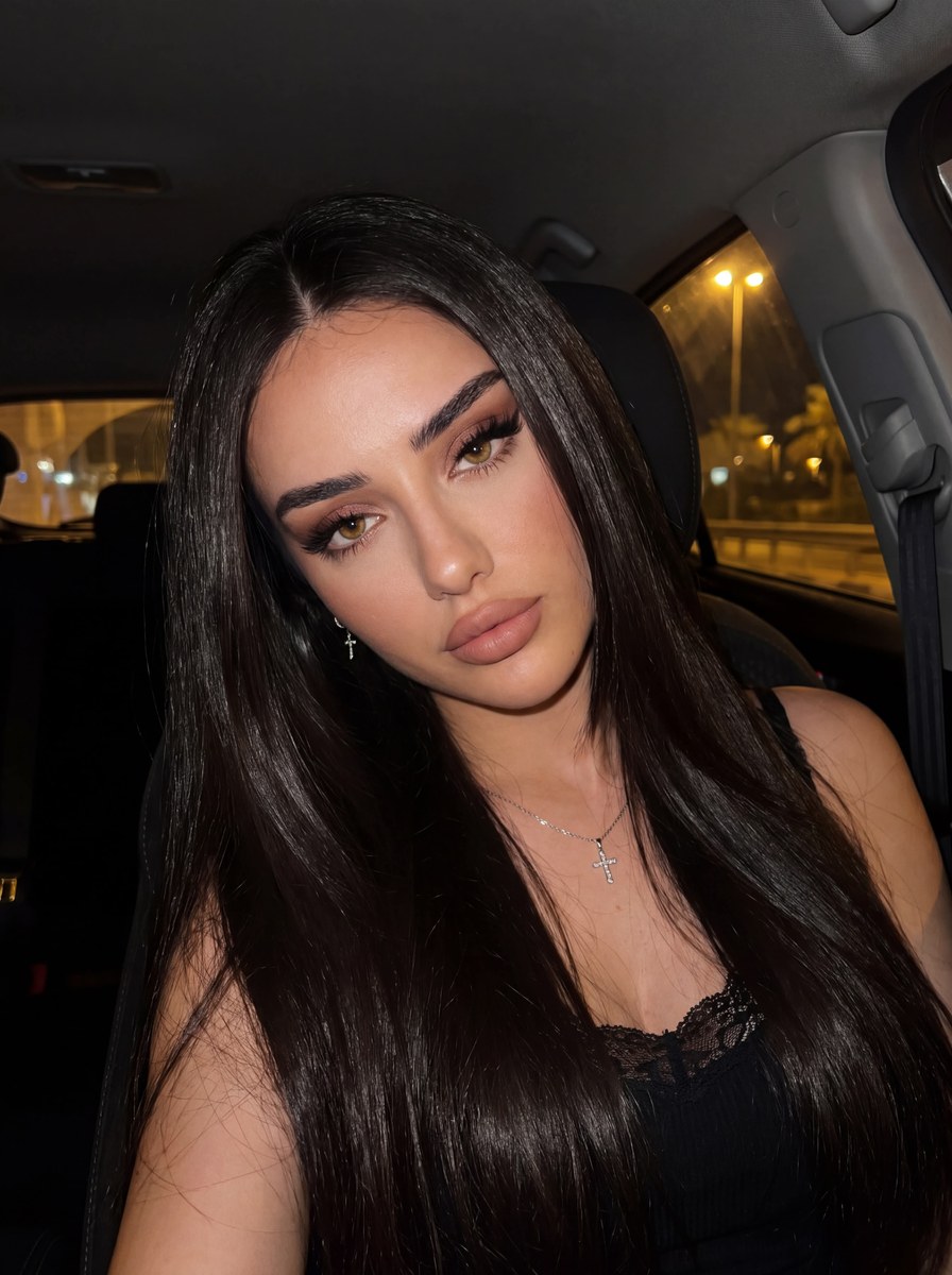 Midnight Car Selfie with Soft Siren Beauty output 1