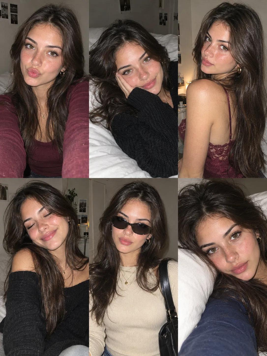 Six-Photo Cozy Selfie Collage