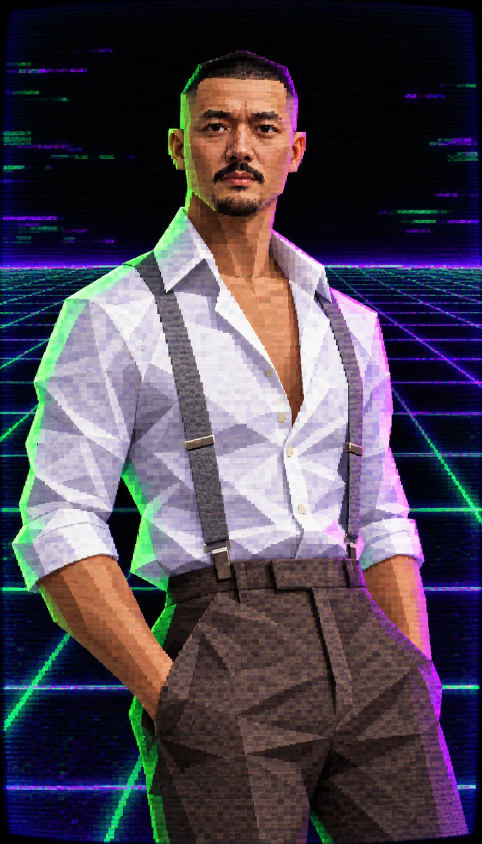 Retro Low-Poly PS1 Game Character output 6