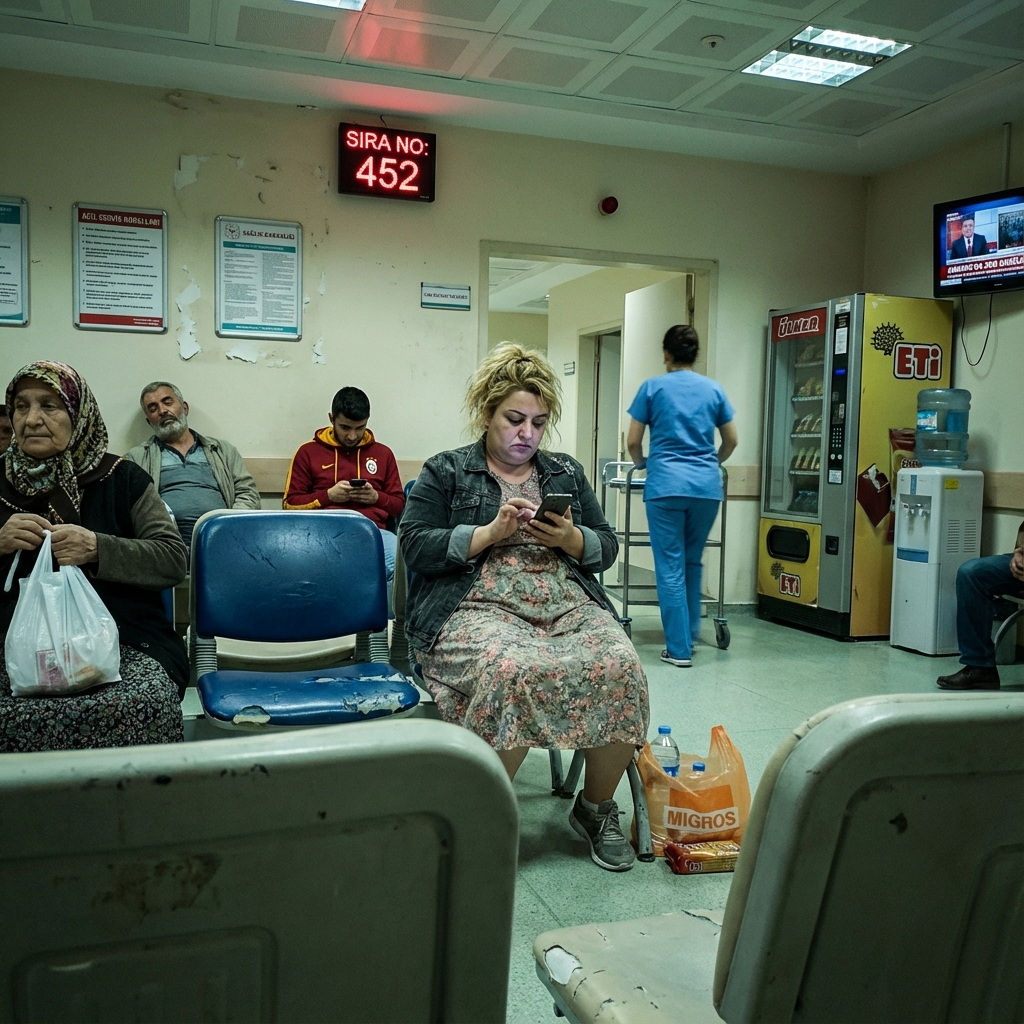 Snapshot of a Turkish Hospital Night: A Dramedy Scene output 1