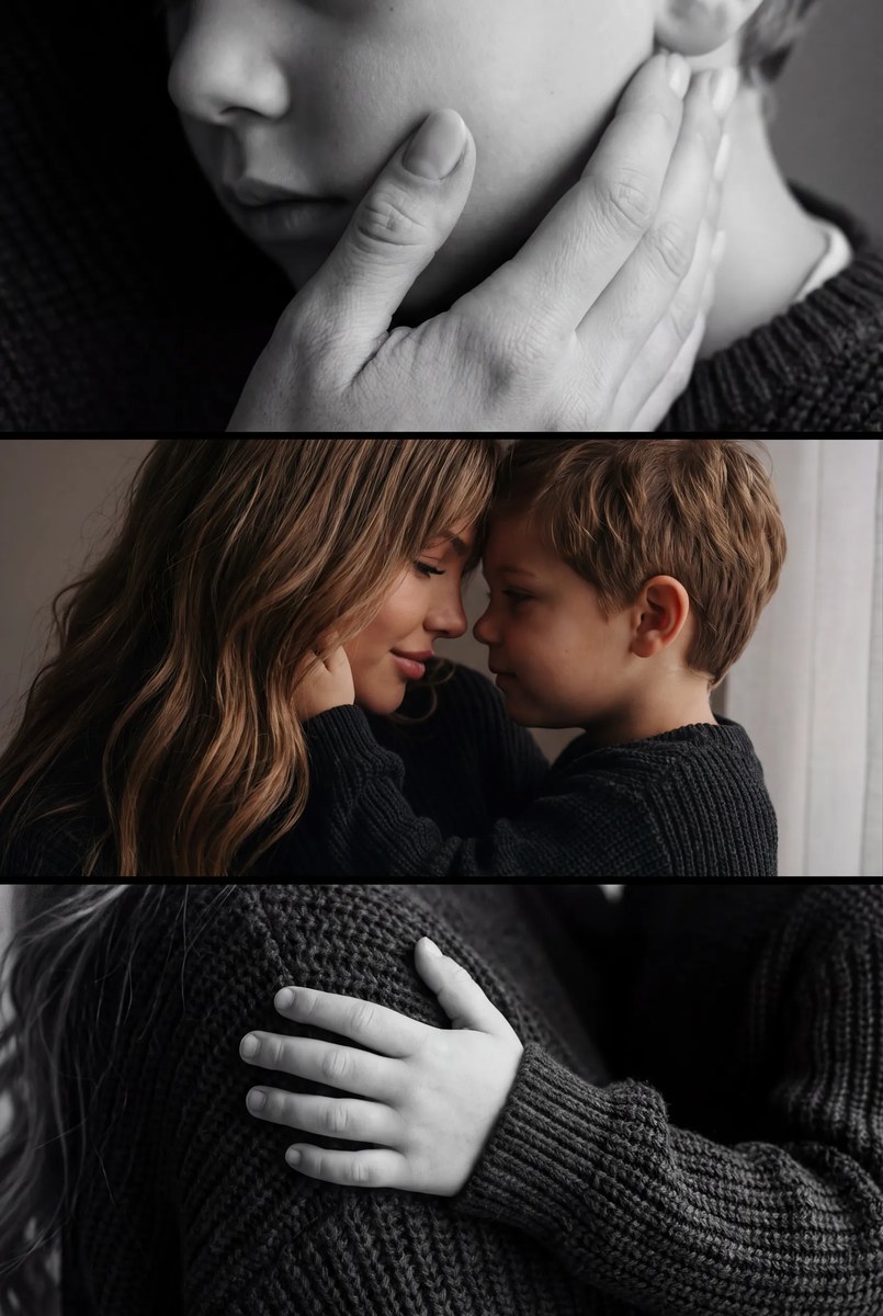 Mother and Daughter Lifestyle Photo Triptych