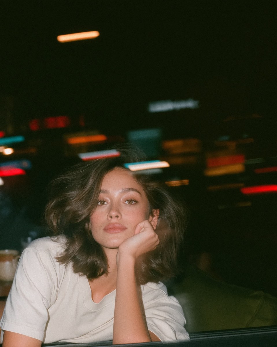 Through the Glass — Café Window Portrait output 6