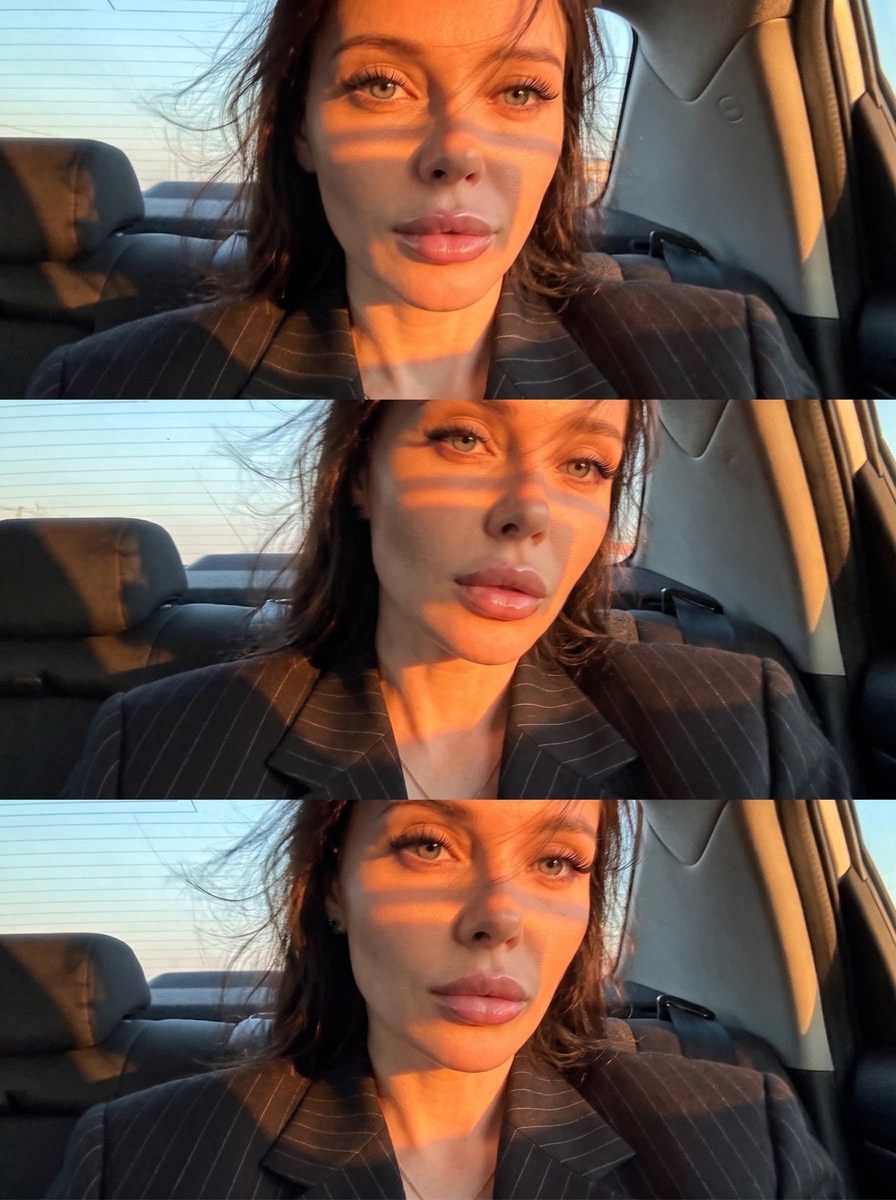 Sunset Car Three-Frame Photo Collage output 2