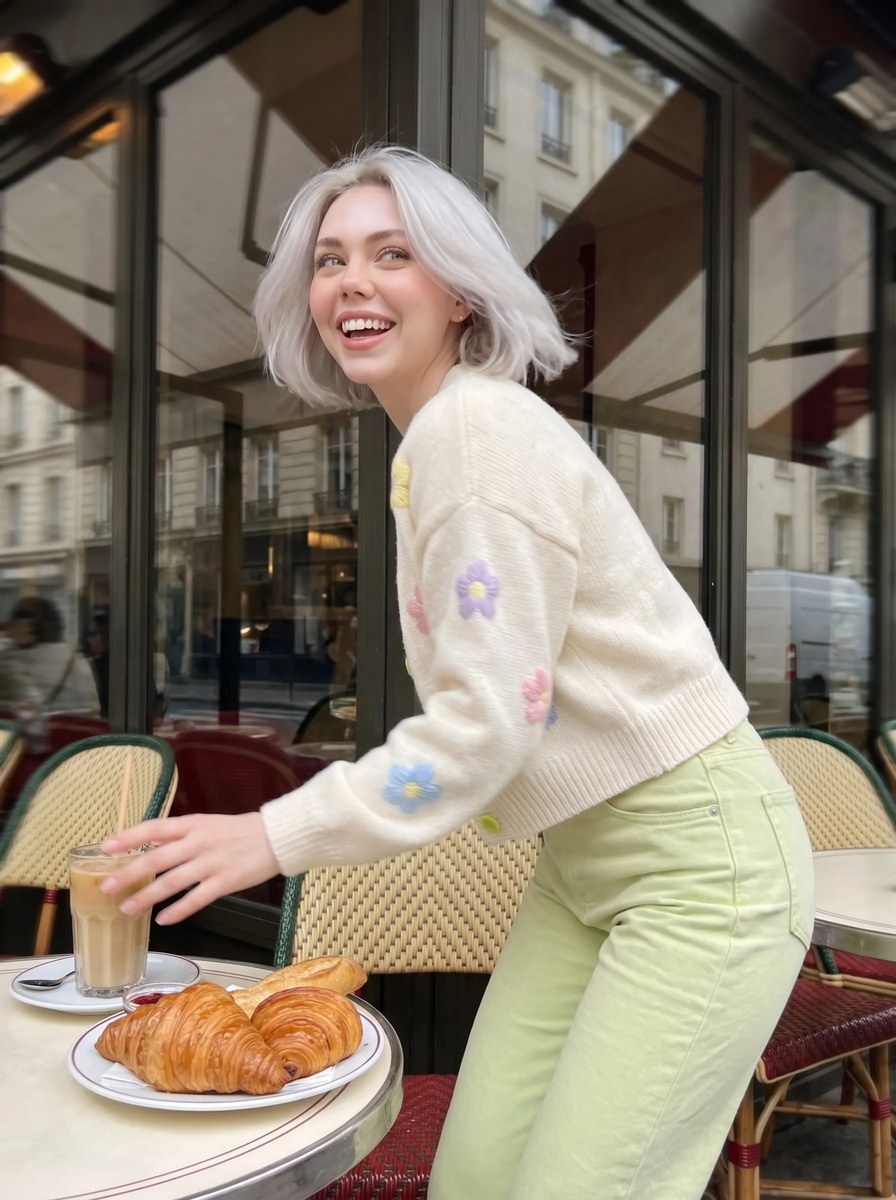 Candid Parisian Café Portrait output 6