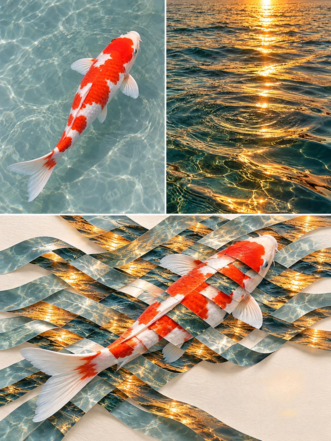 Creative Woven-Photo Artwork from Two Images output 2