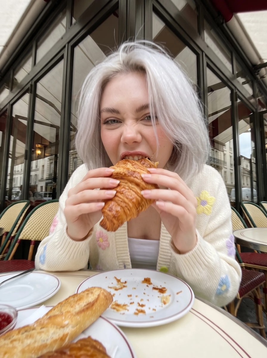 Candid Parisian Café Portrait output 16