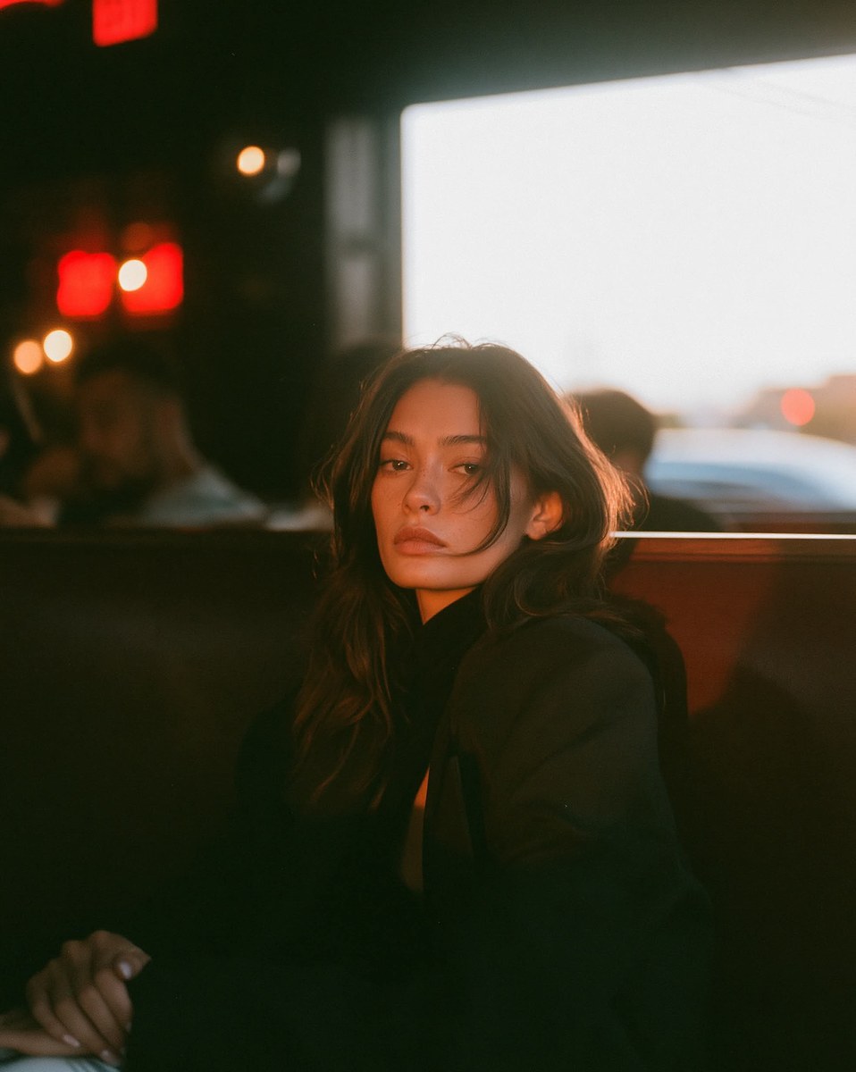 Moody Golden-Hour Café Portrait output 6