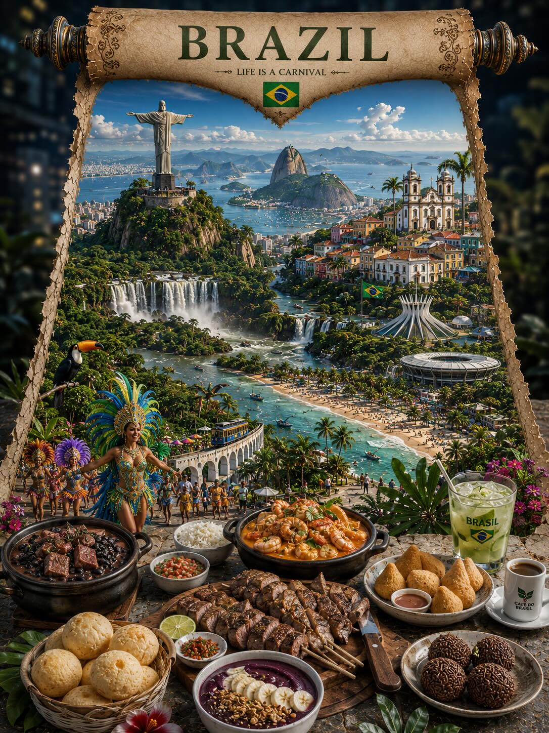 3D Miniature Country Travel Postcard output 8
