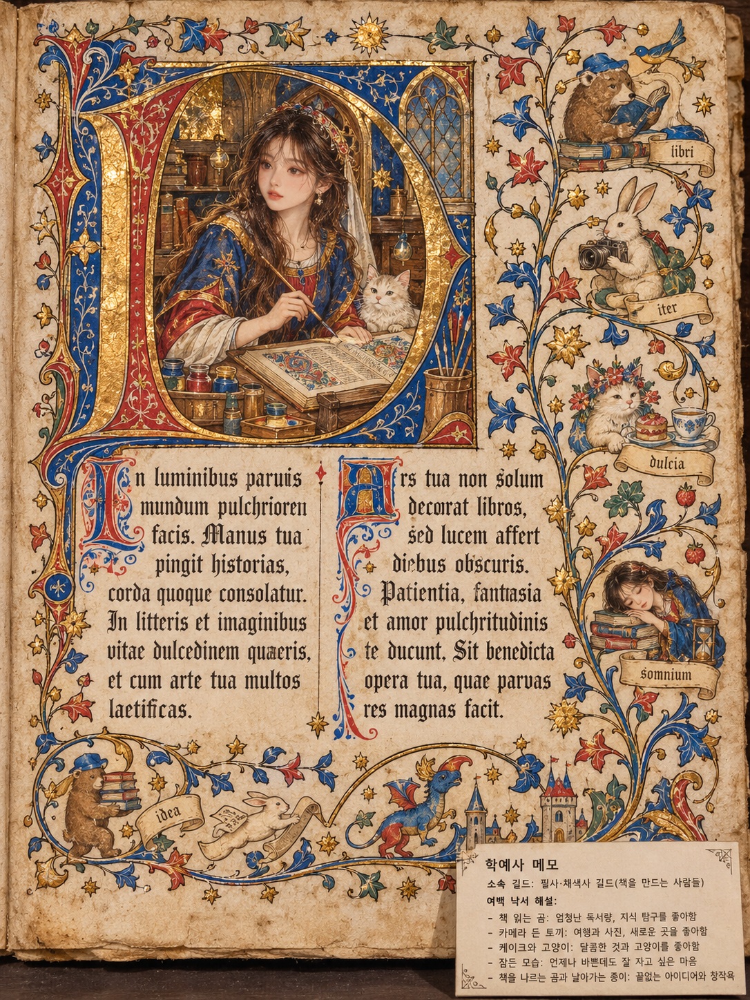 You in a Medieval Illuminated Manuscript