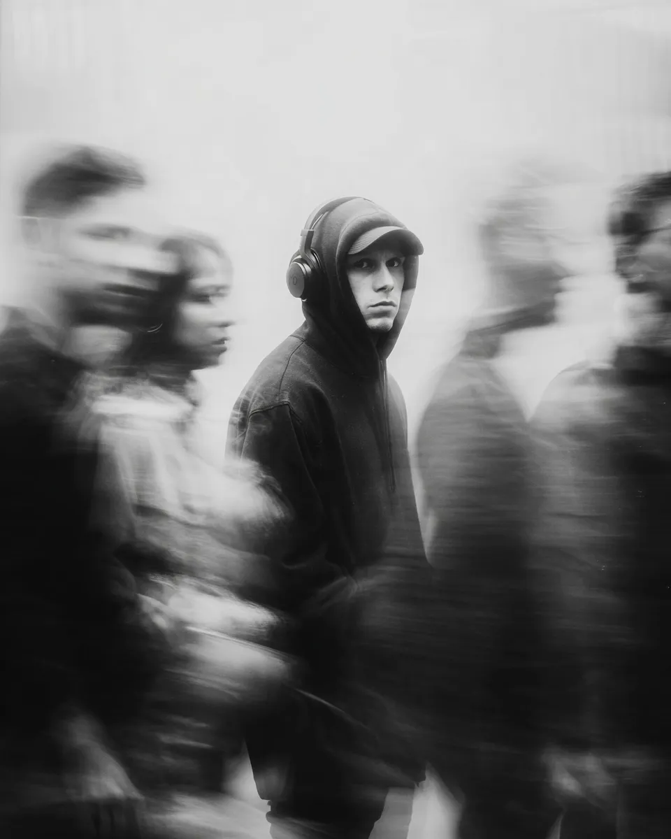 Motion-Blur Urban Editorial Portrait output 4