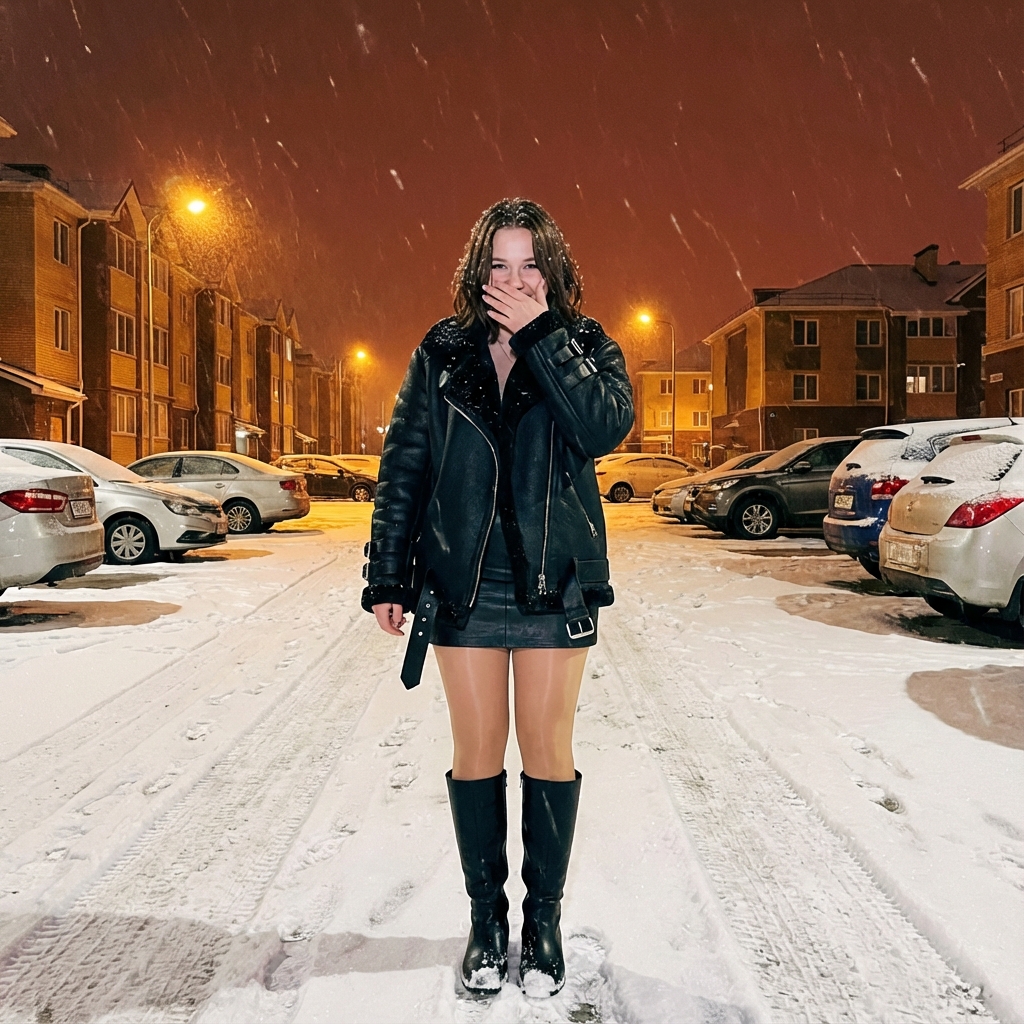Image Analysis for Night Portrait in Heavy Snowfall