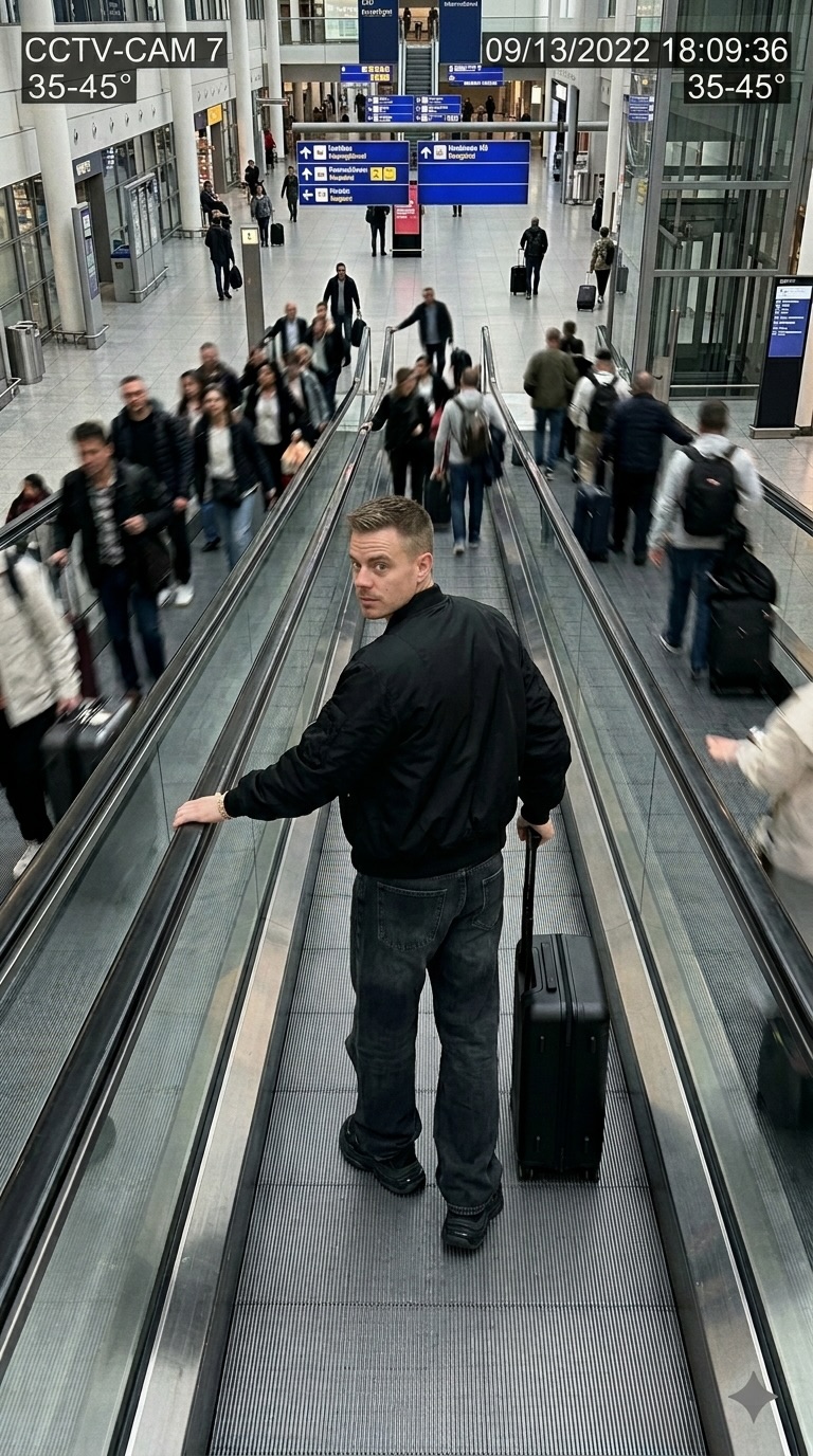 CCTV Airport Escalator Traveler output 4