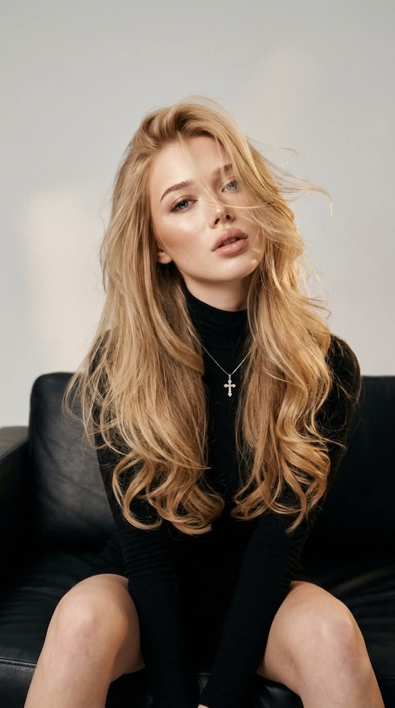 Spontaneous Luxury-Fashion Studio Portrait output 1
