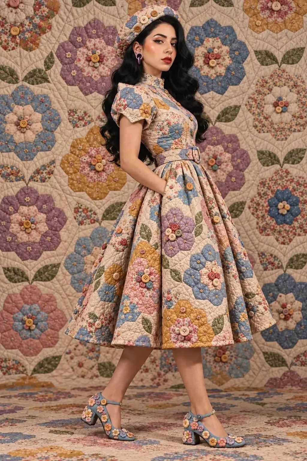 Quilted Couture Fashion Look output 24