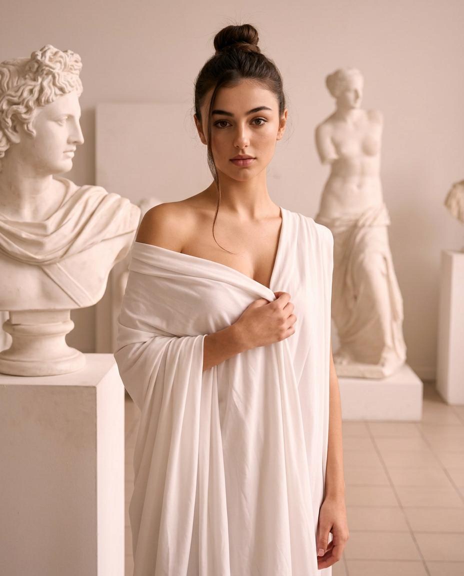 Antique Sculptural Portrait Editorial