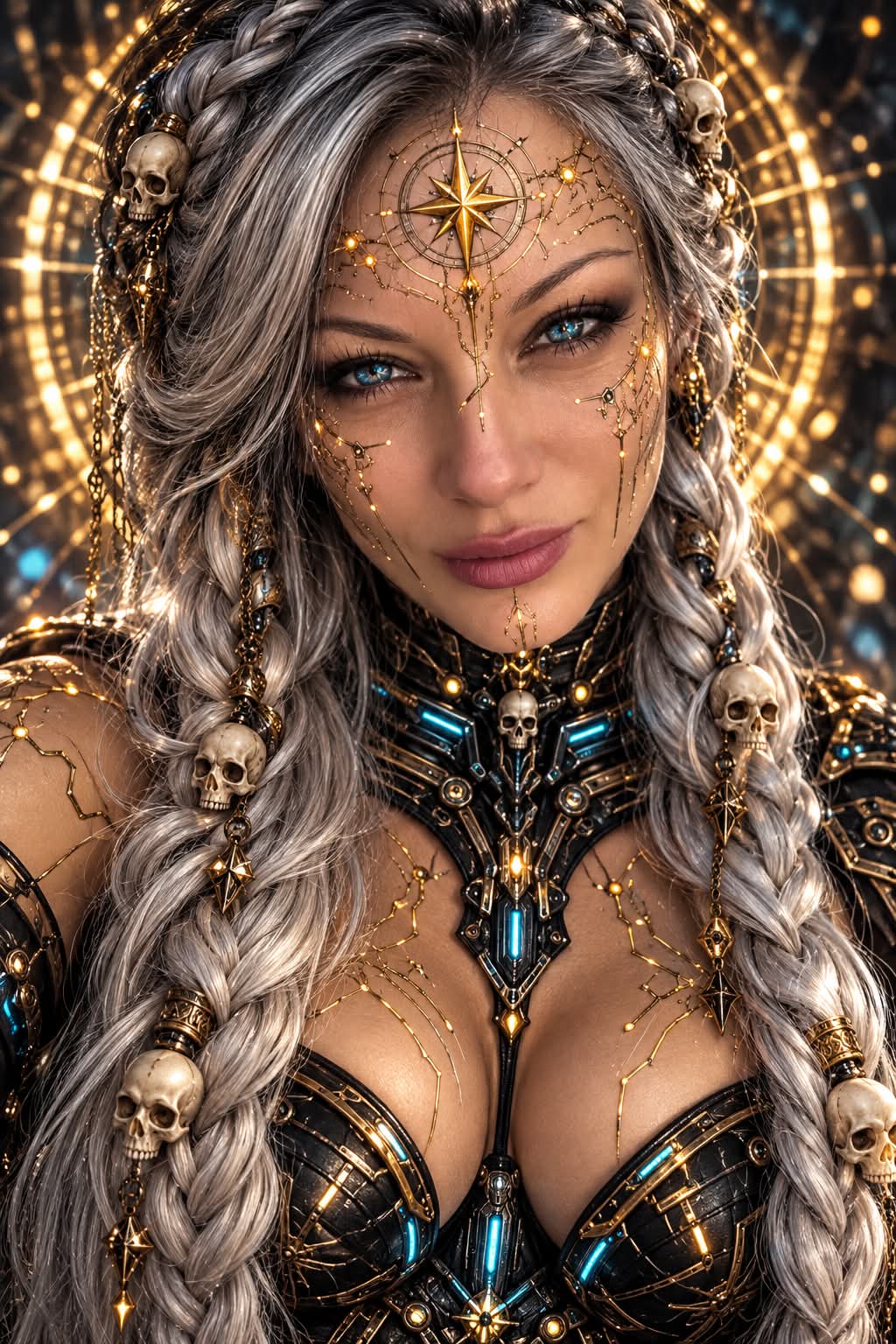 Celestial Cyber Queen — Golden Star Oracle