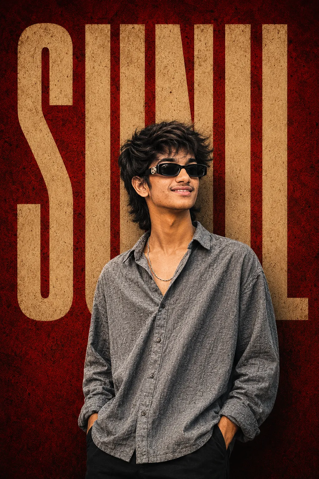 Cinematic South Indian Poster with Bold Typography