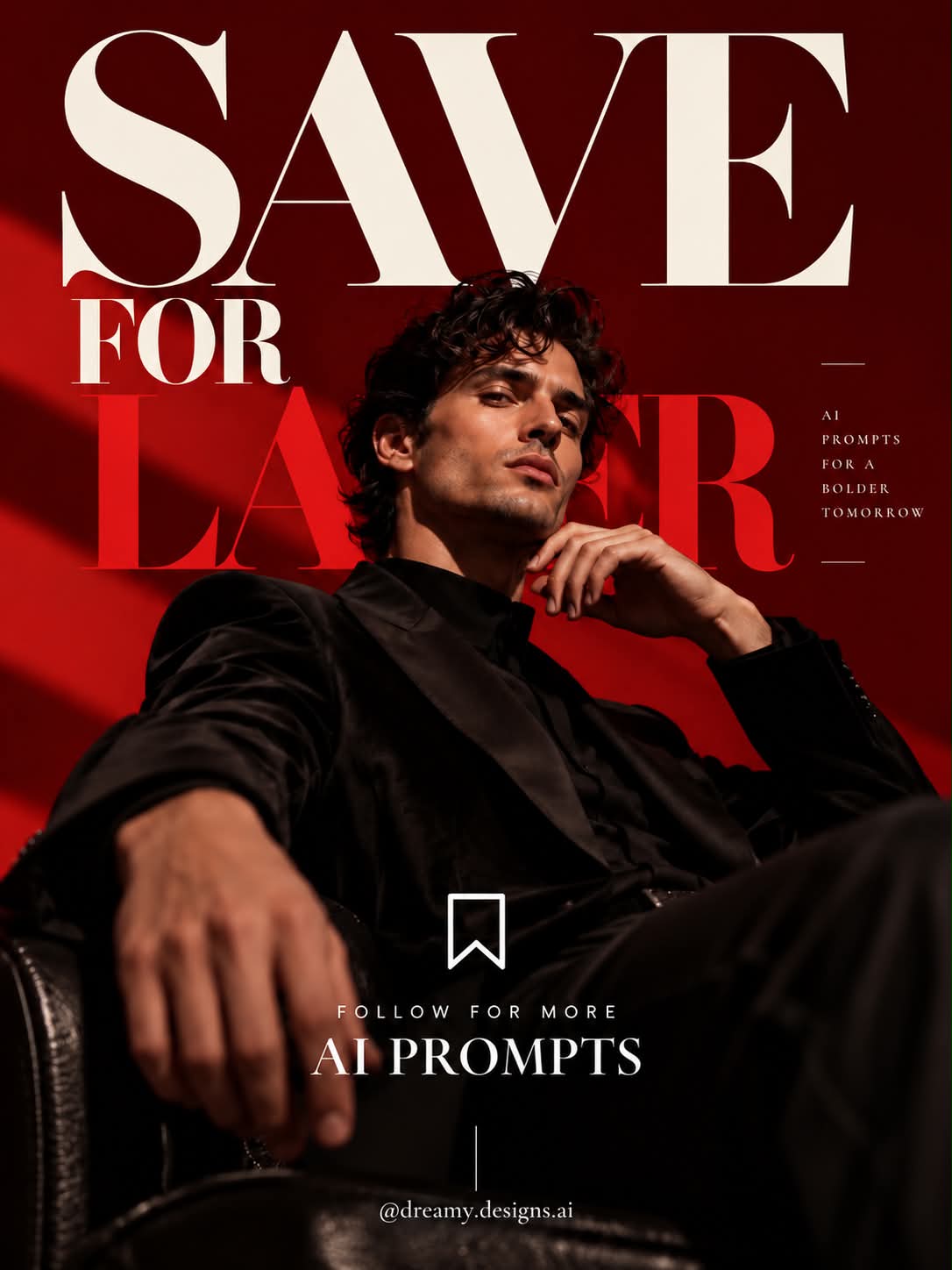 Luxury Fashion Campaign on a Crimson Studio Set output 8