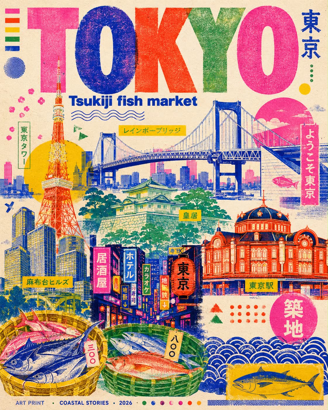 Risographic Travel Poster output 2