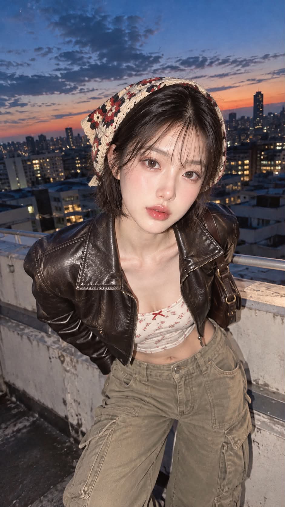 Twilight Rooftop Fashion Snapshot output 1