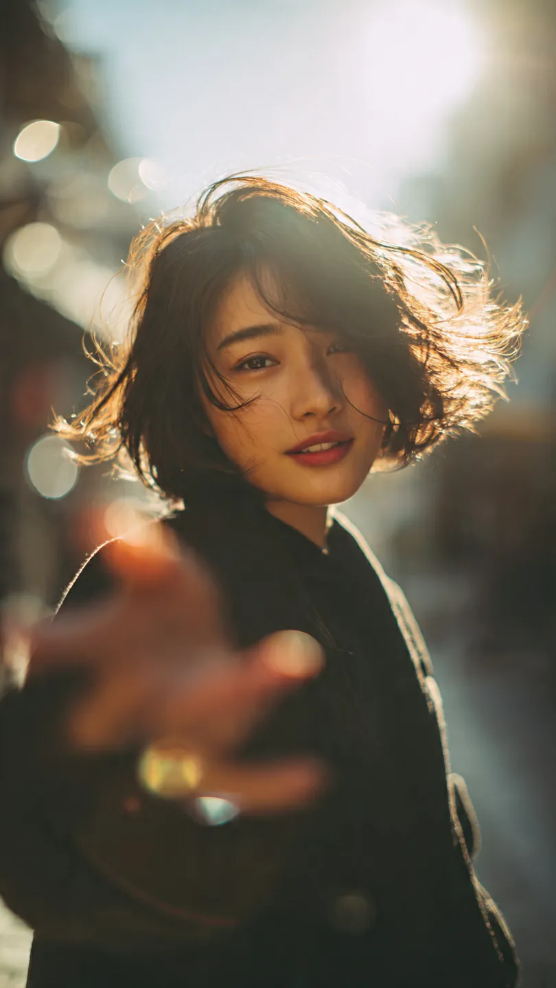 Golden-Hour Follow-Me Street Portrait output 2