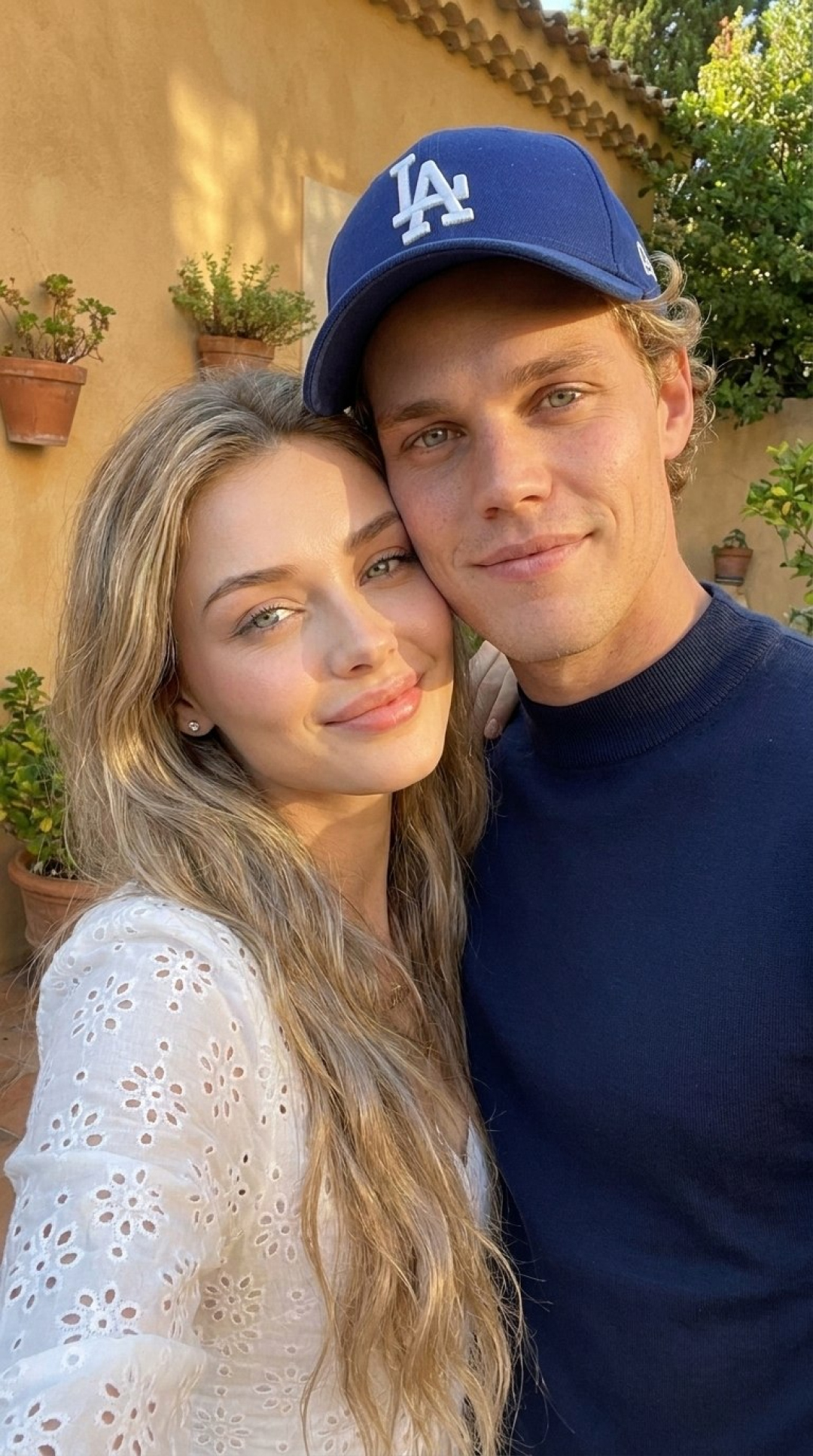 Photorealistic Sunlit Couple Selfie