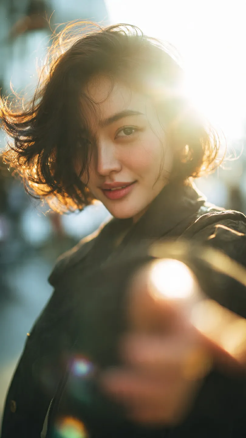 Golden-Hour Follow-Me Street Portrait output 3