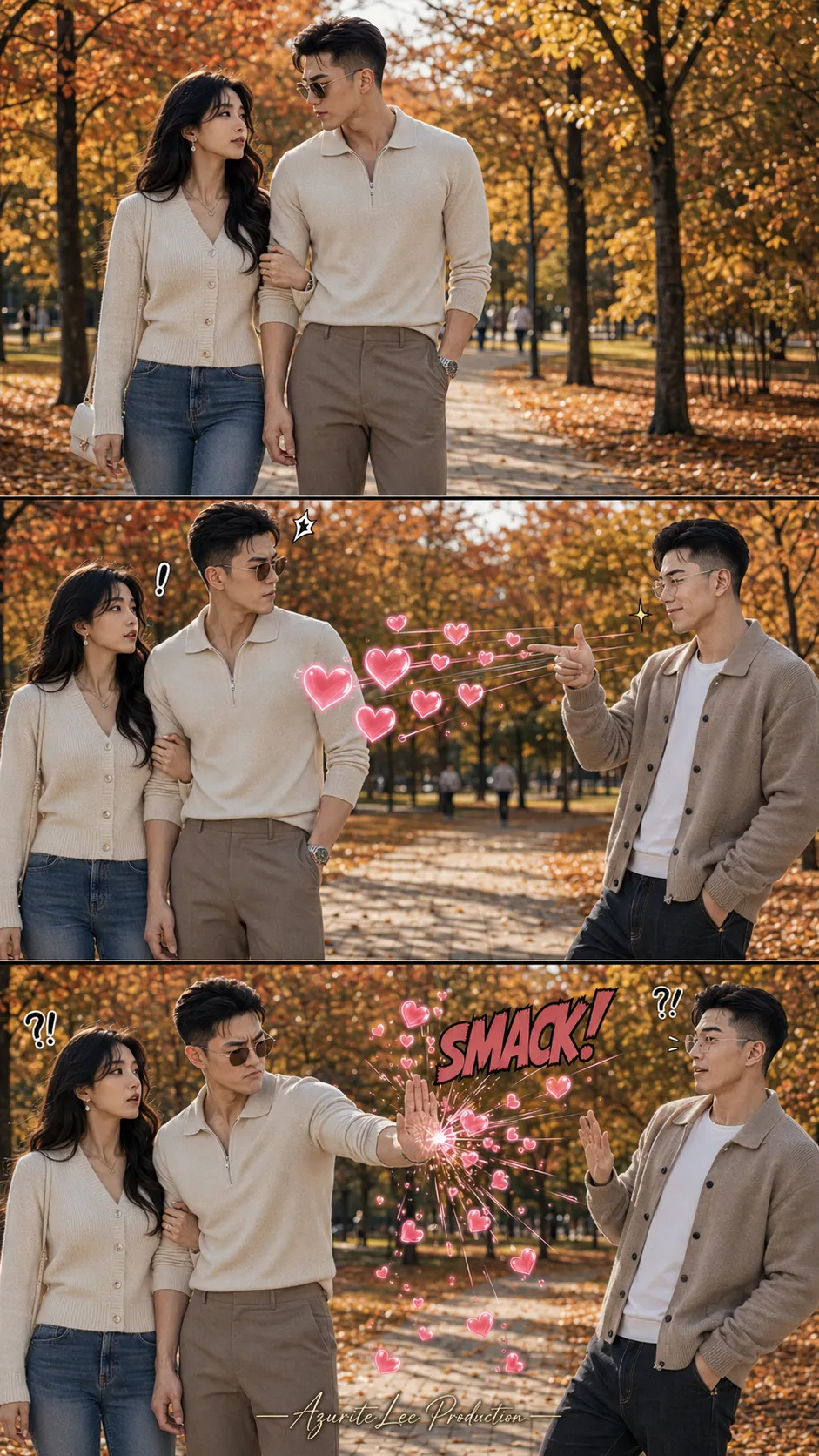 Love Bomb Intercepted! — Korean Autumn Romance Triptych