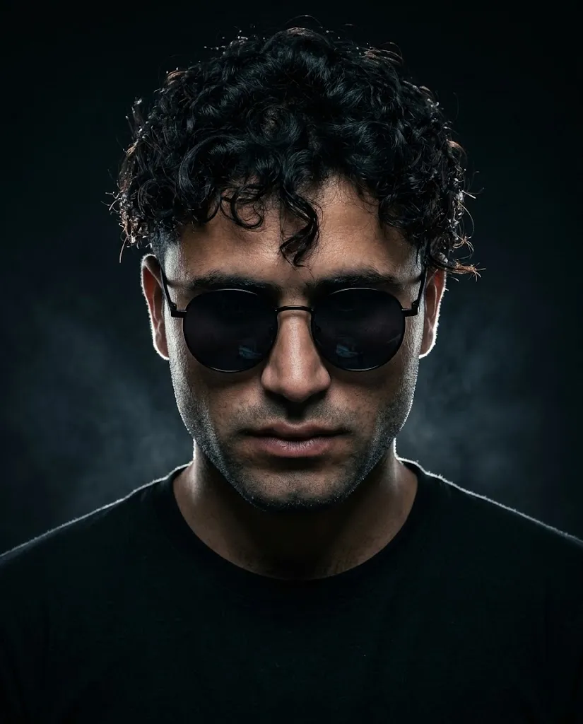 Dark Cinematic Editorial Portrait