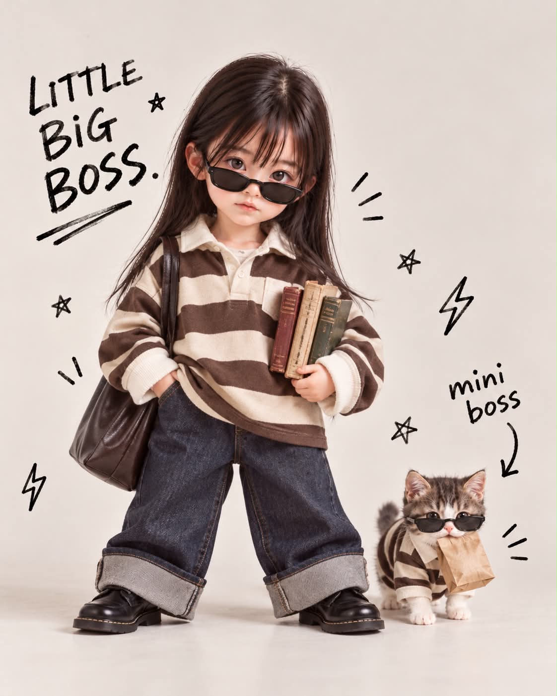 Miniature Doll and Baby Animal Boss