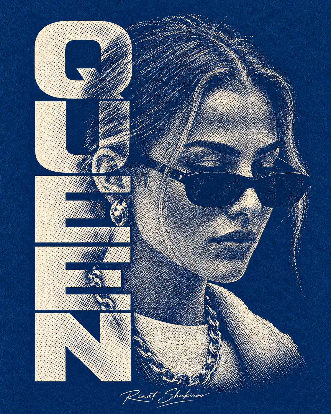 A stylish portrait with text output 3