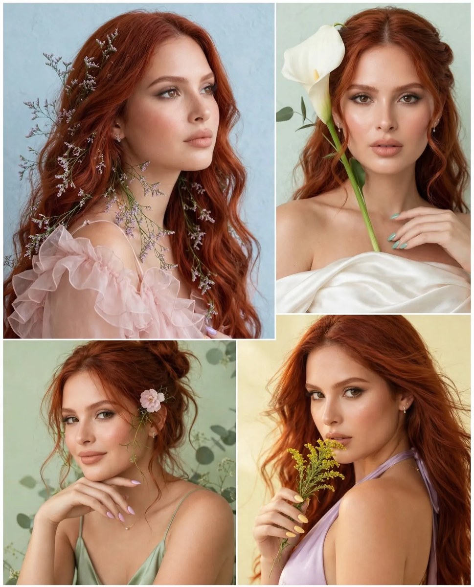 Botanical Beauty Editorial Collage from a Reference Photo output 1