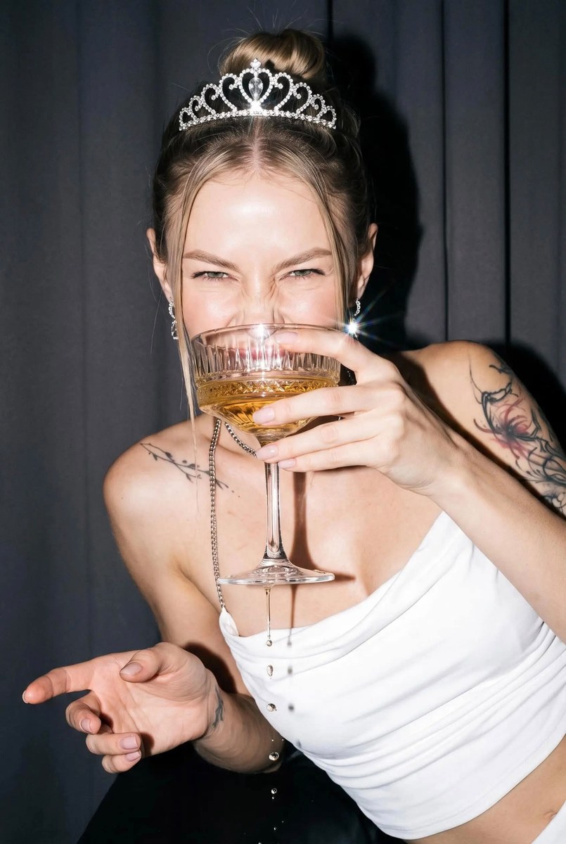 Y2K Party Portrait with Direct Flash output 4