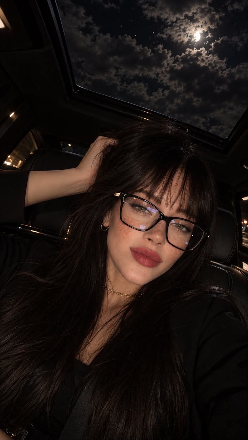 Cloudy Night Car Selfie output 1