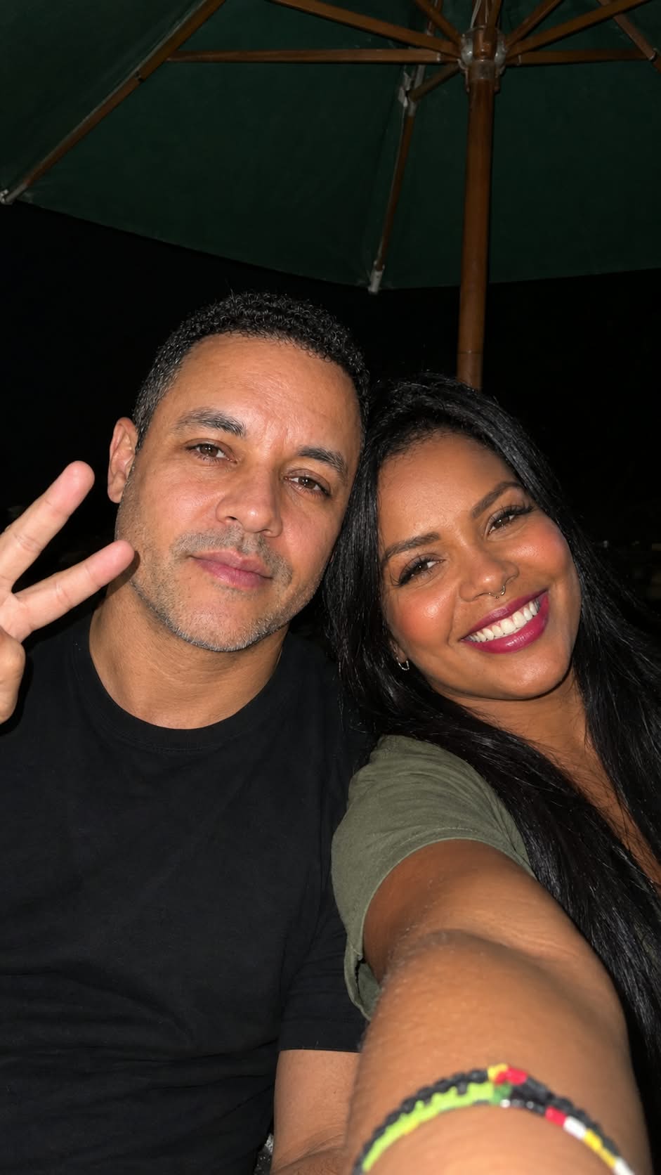 Nighttime Couple Selfie with Direct Flash output 1