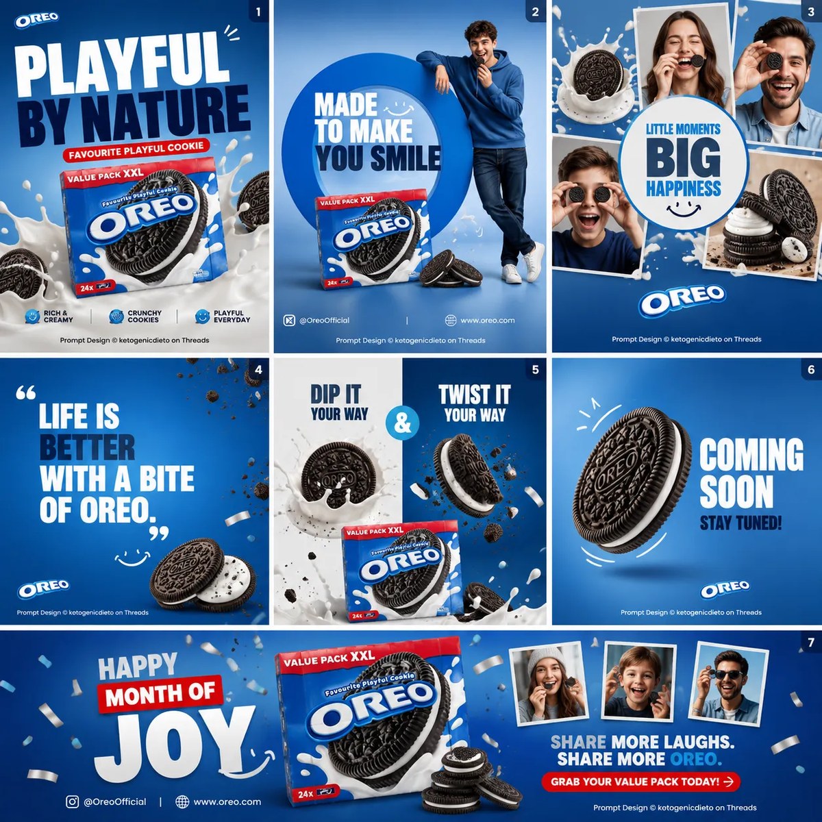 Monthly Momentum: Cohesive Social Media Campaign