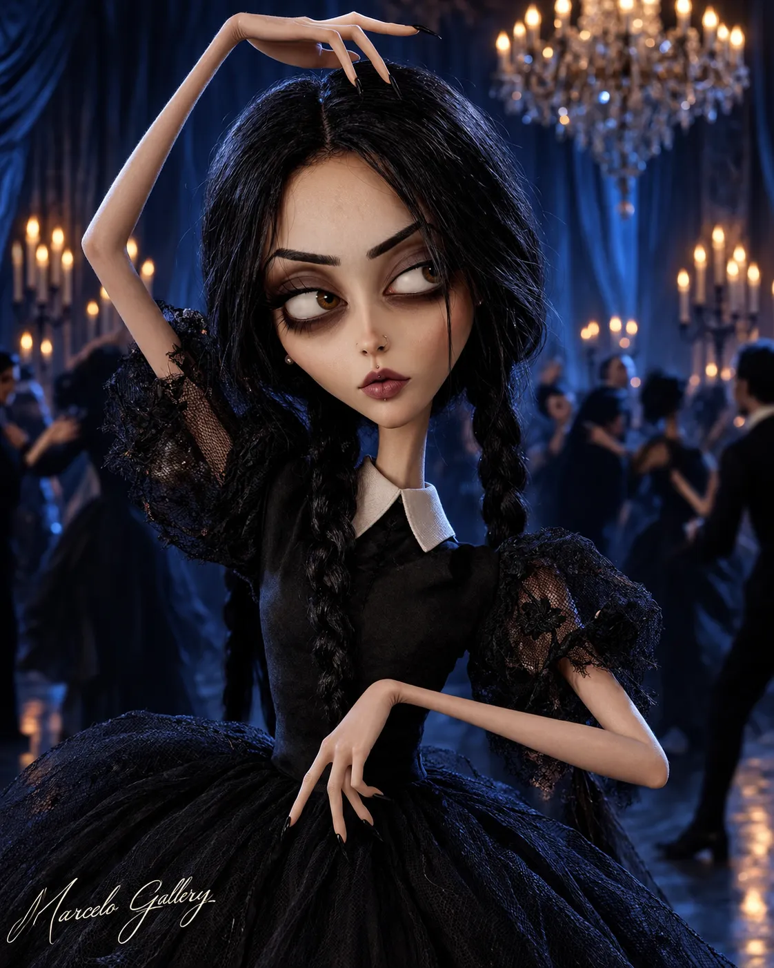 Wednesday Addams Gothic Stop-Motion Doll output 2