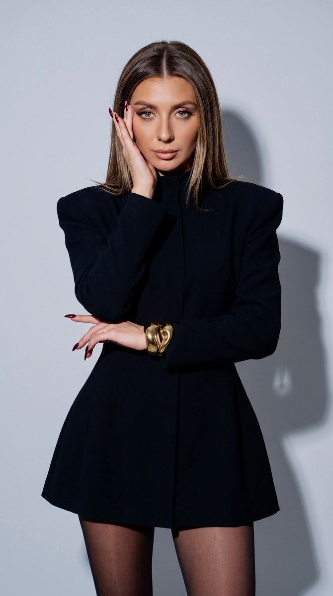 Minimalist Black Editorial Fashion Portrait output 2