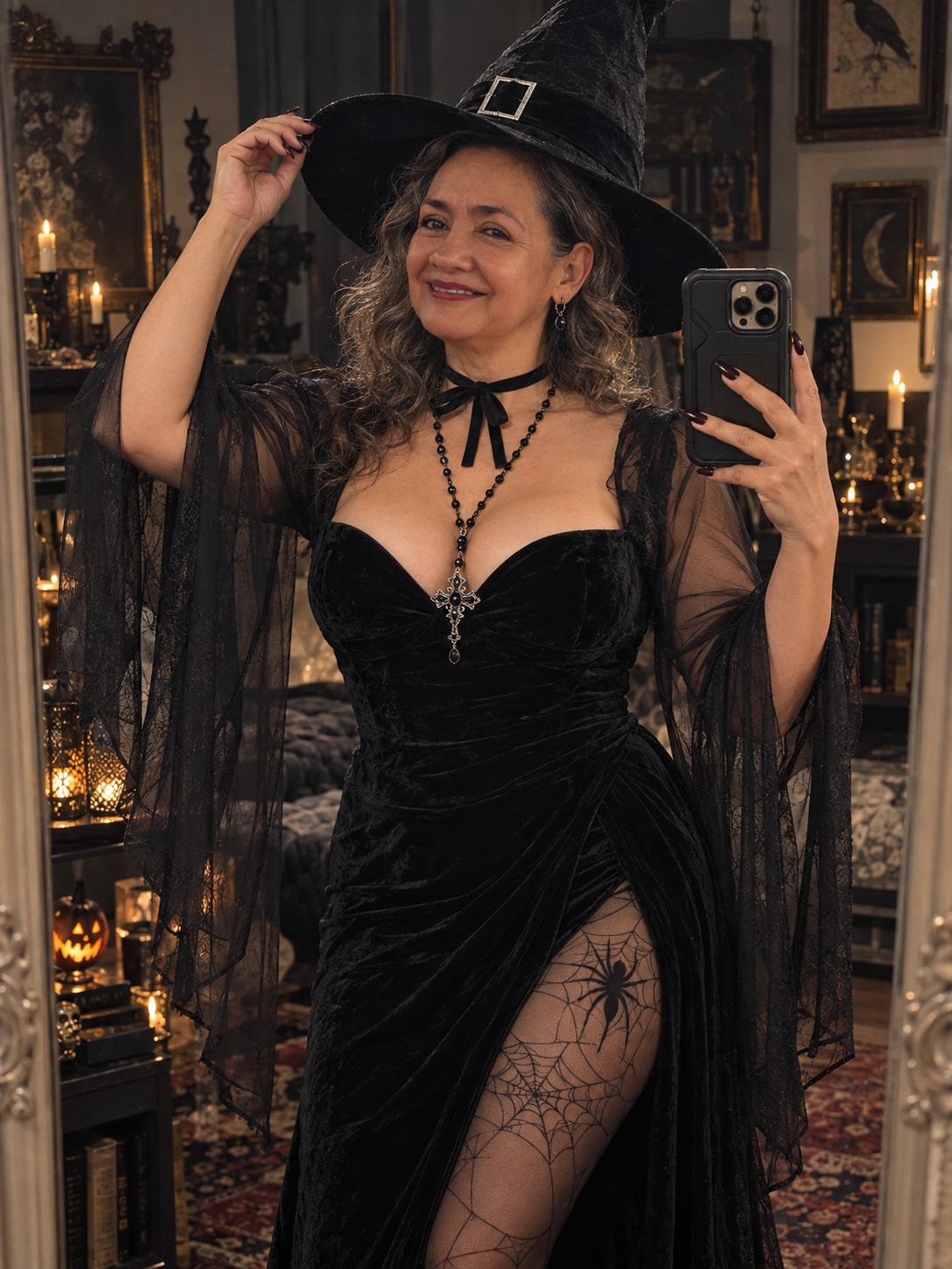 Dark Romance Witch Mirror Selfie output 5
