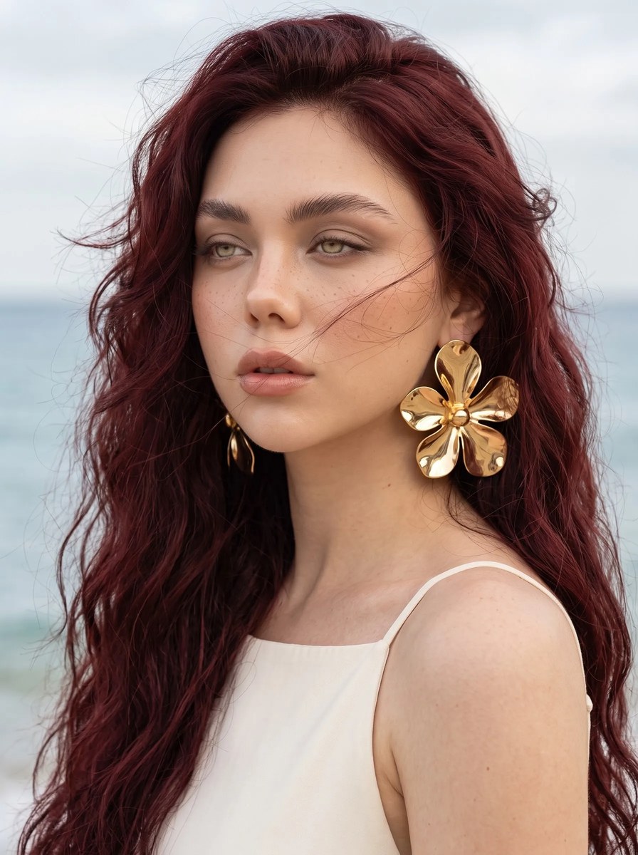 Coastal Luxury Beauty Editorial Portrait