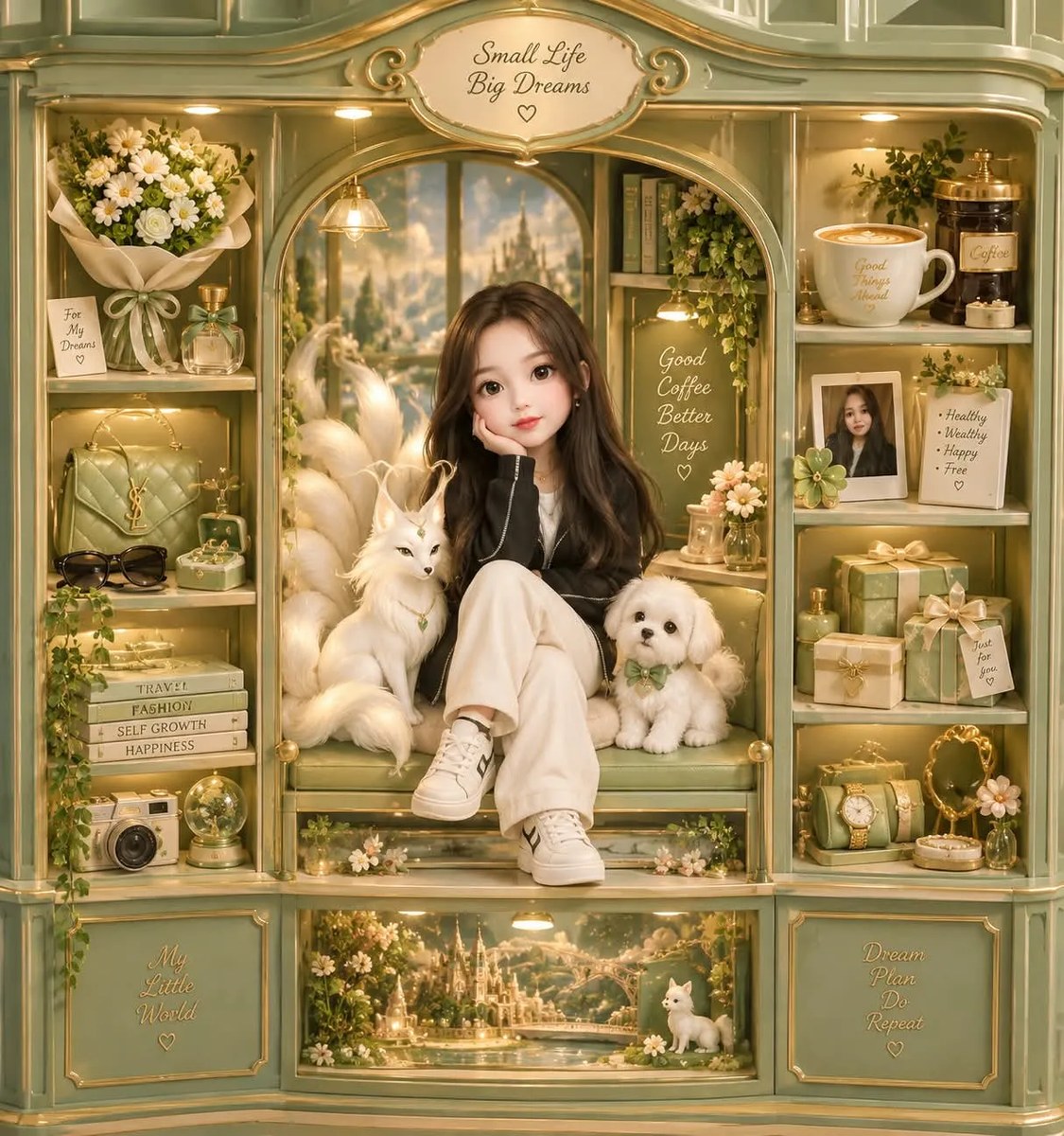 Personal Miniature Life Display Cabinet