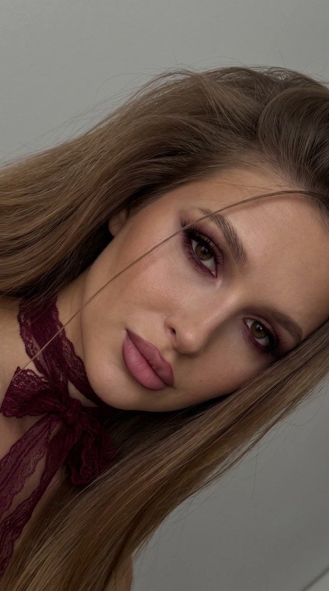 Dark Wine-Toned Extreme Macro Selfie Portrait output 2