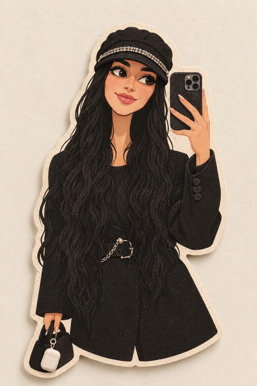 Stylized Paper-Cutout Portrait output 2