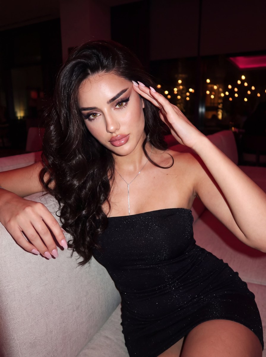 2000s Cherry-Flash Lounge Portrait