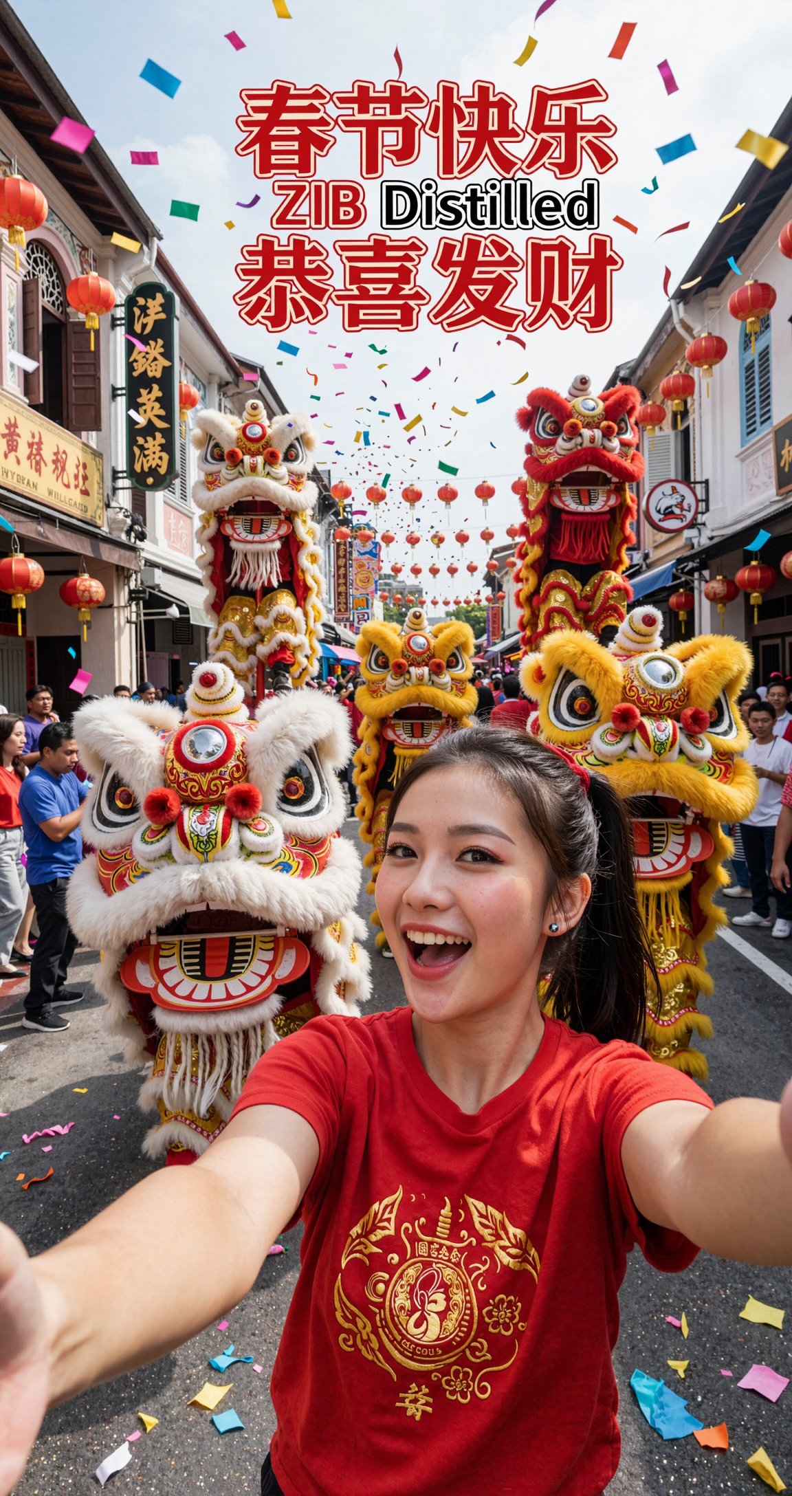 Create a Festive Penang Lunar New Year Parade Selfie