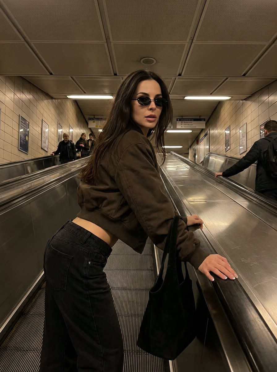Subway Escalator Flash Portrait output 3